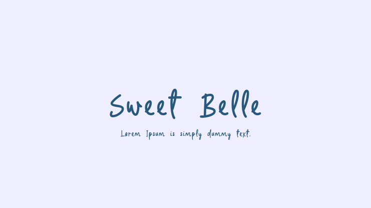 Sweet Belle Font