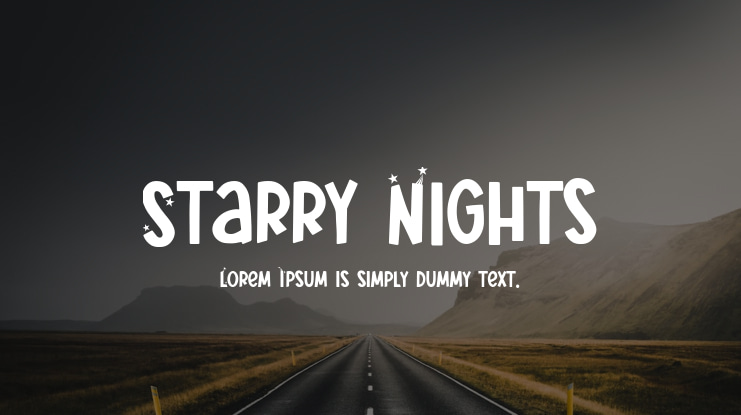 Starry Nights Font