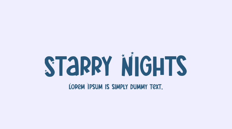 Starry Nights Font