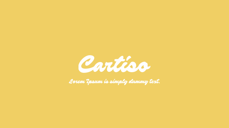 Cartiso Font