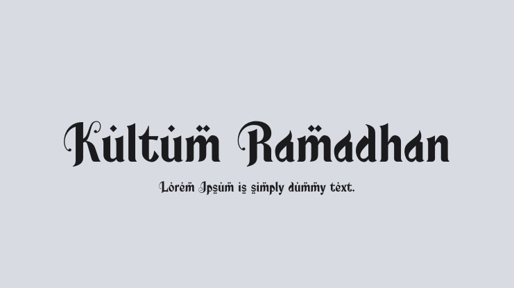 Kultum Ramadhan Font
