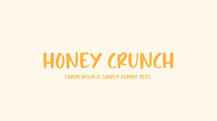 Honey Crunch Font