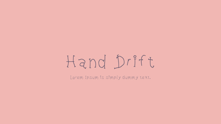 Hand Drift Font