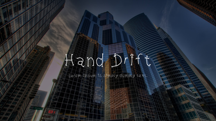 Hand Drift Font