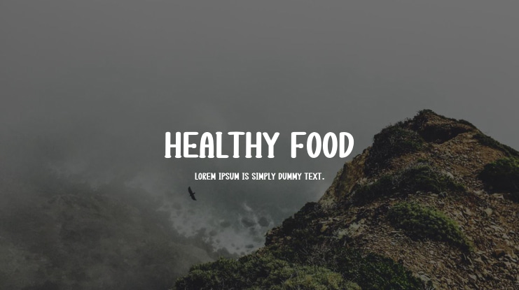 Healthy Food Font