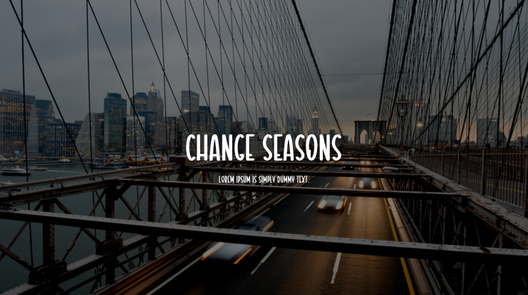 Change Seasons Font