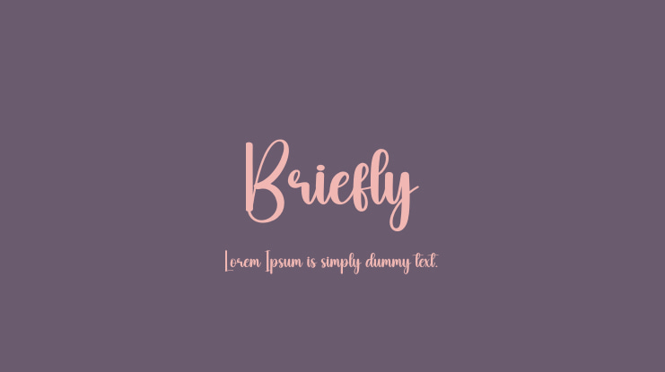 Briefly Font