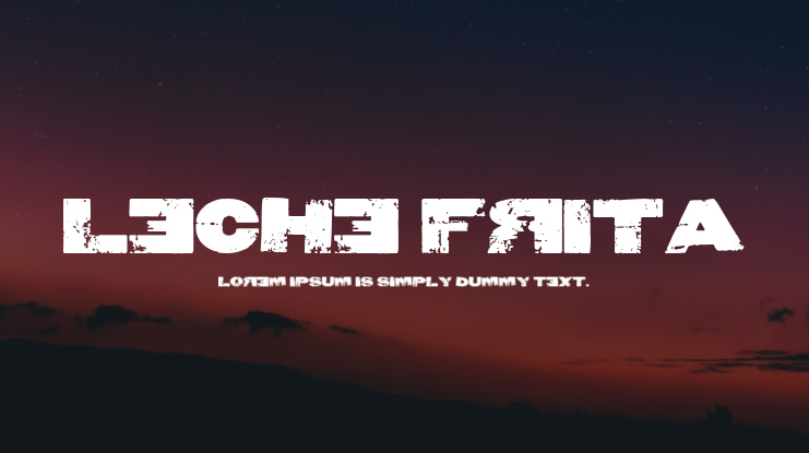 Leche Frita Font