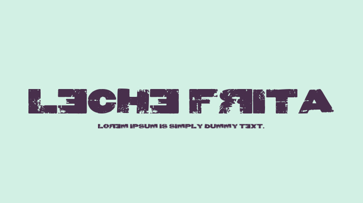 Leche Frita Font