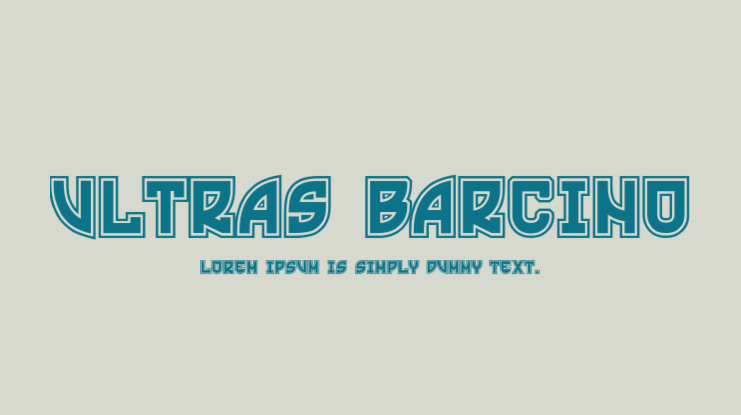 Ultras Barcino Font