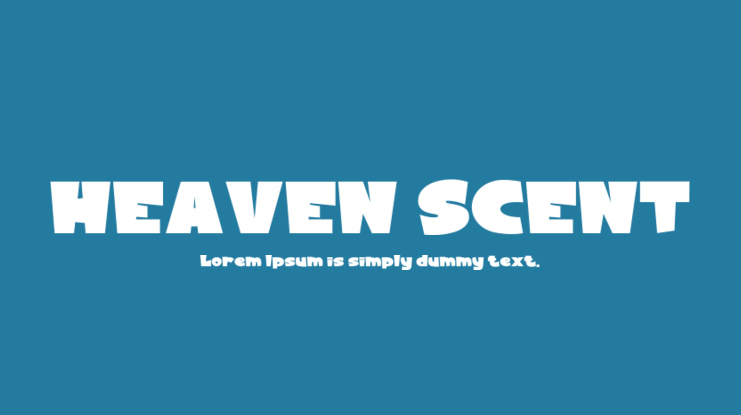 HEAVEN SCENT Font