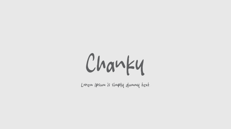 Chanky Font