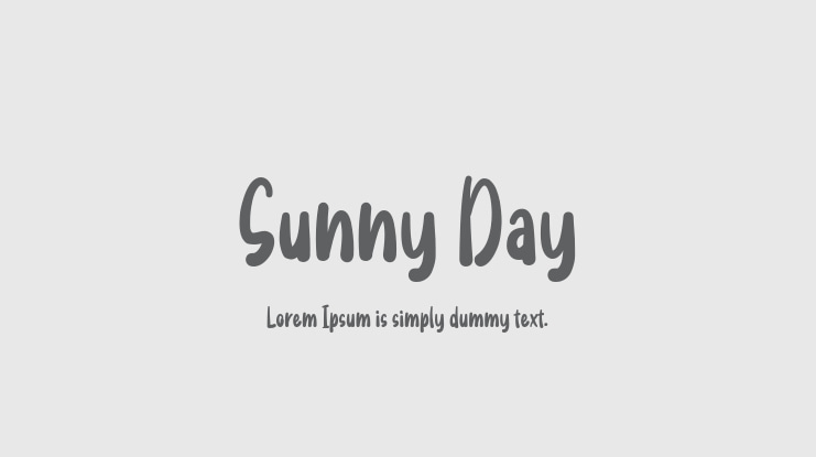 Sunny Day Font