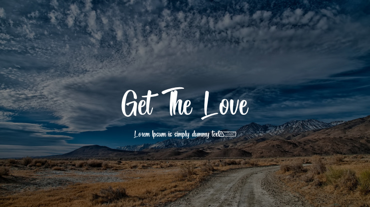 Get The Love Font