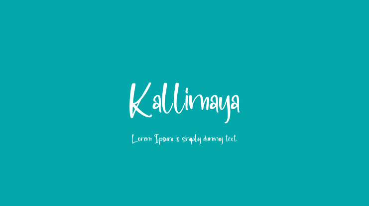 Kallimaya Font