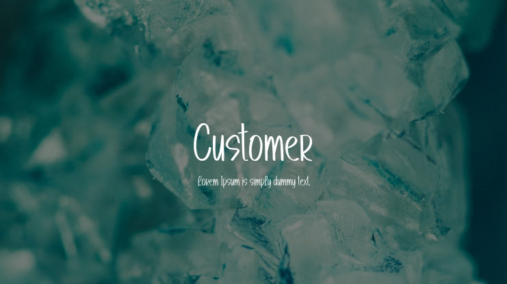 Customer Font