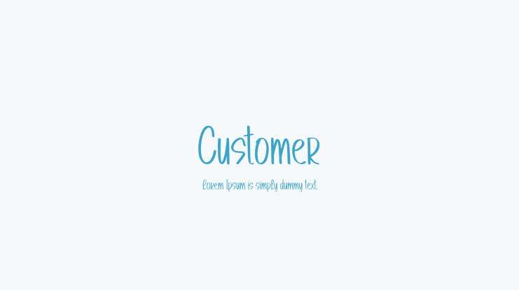 Customer Font