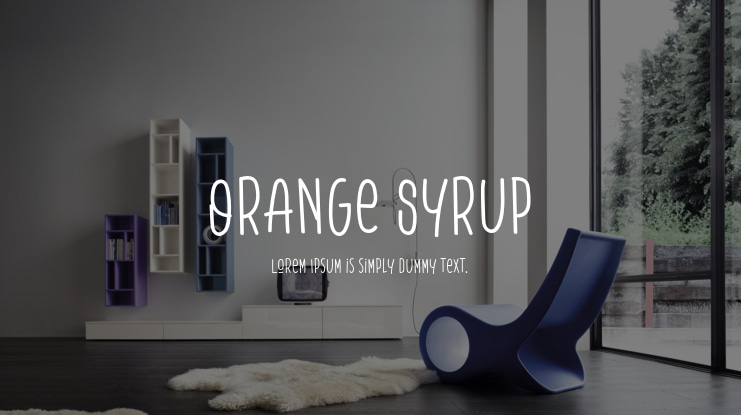 Orange Syrup Font