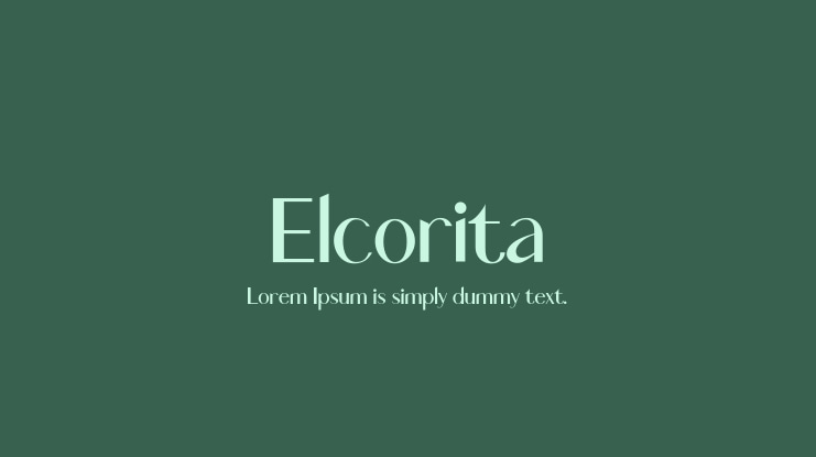 Elcorita Font