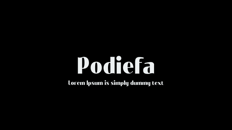 Podiefa Font