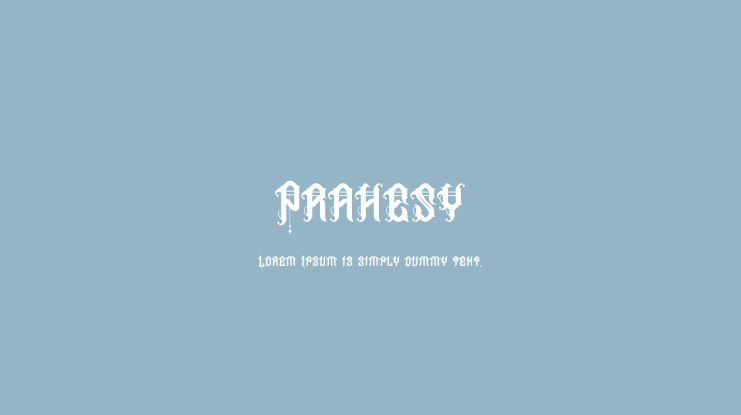 Prahesy Font