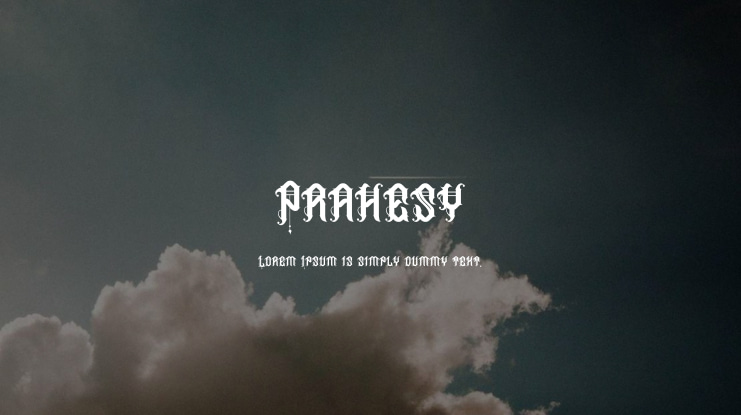 Prahesy Font