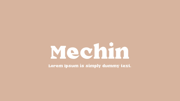 Mechin Font Family