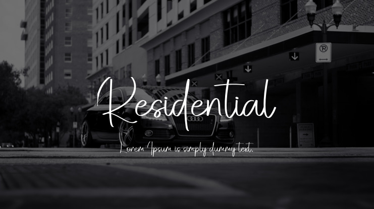 Residential Font