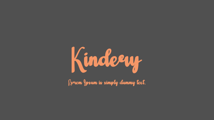 Kindery Font