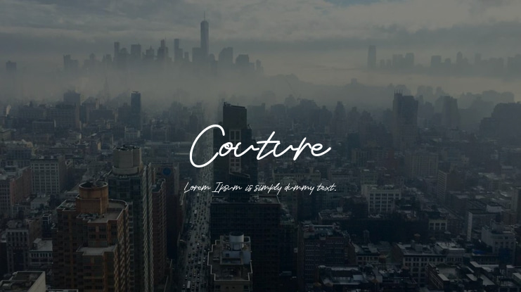 Couture Font