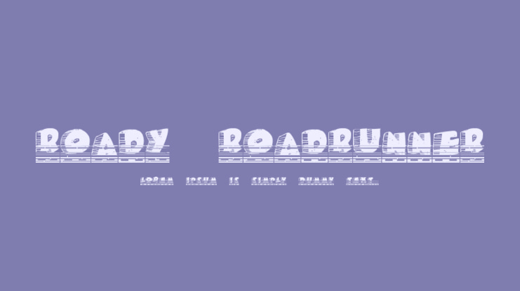 Roady Roadrunner Font