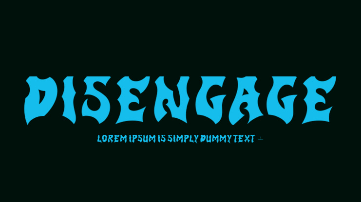 Disengage Font