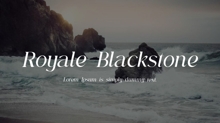 Royale Blackstone Font