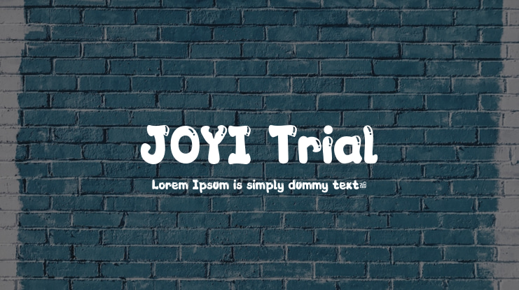 JOYI Trial Font