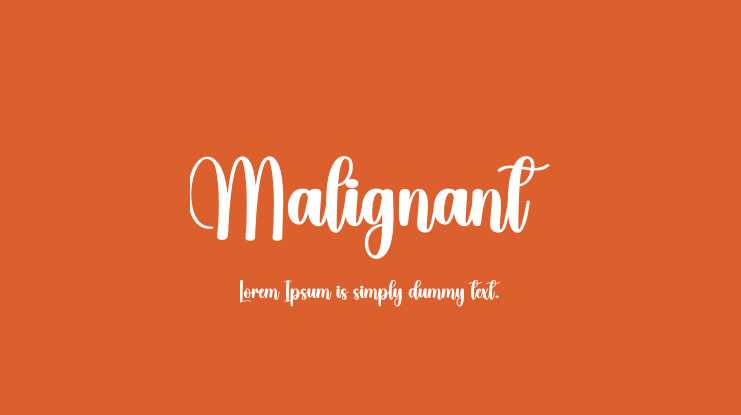 Malignant Font