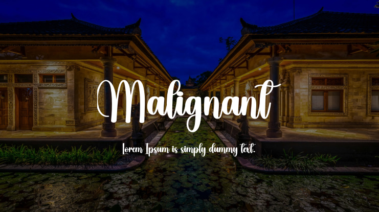 Malignant Font