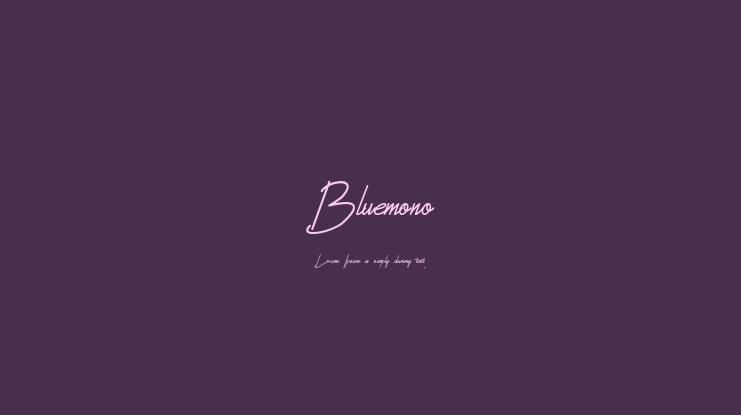 Bluemono Font