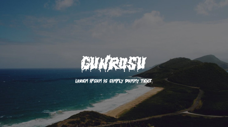 Gunrosu Font