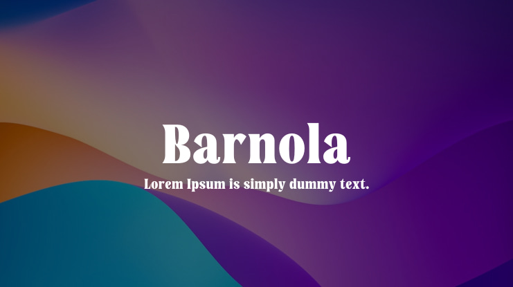 Barnola Font