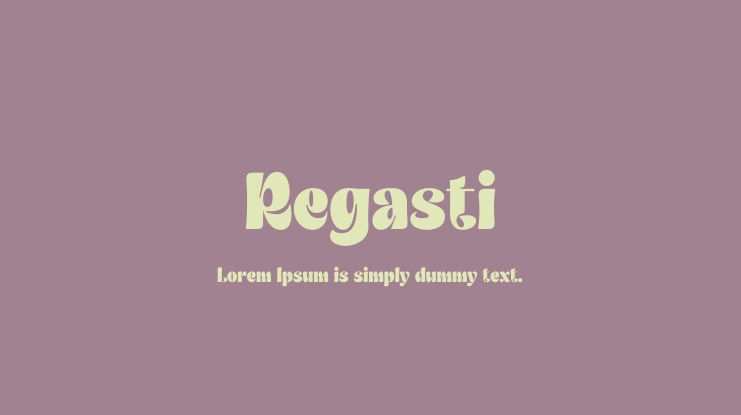 Regasti Font