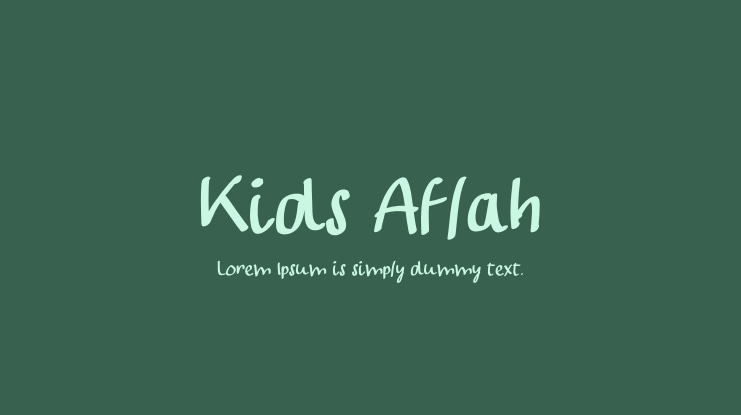 Kids Aflah Font