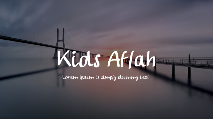 Kids Aflah Font