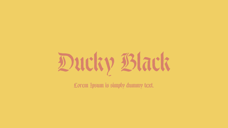 Ducky Black Font