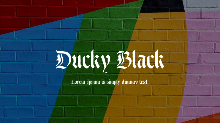 Ducky Black Font