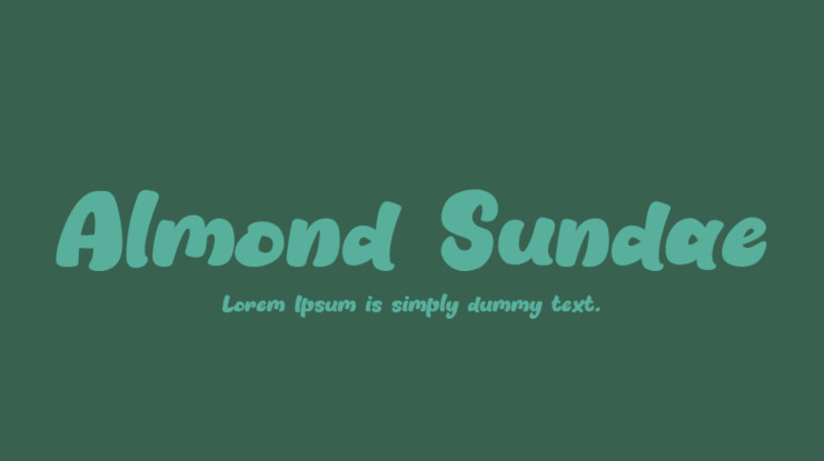 Almond Sundae Font