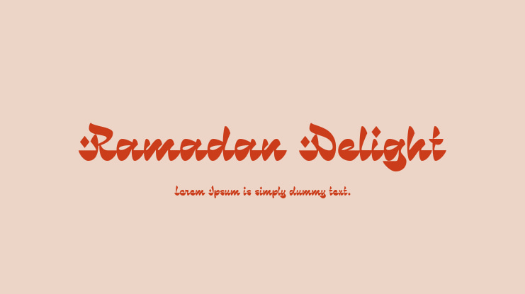 Ramadan Delight Font