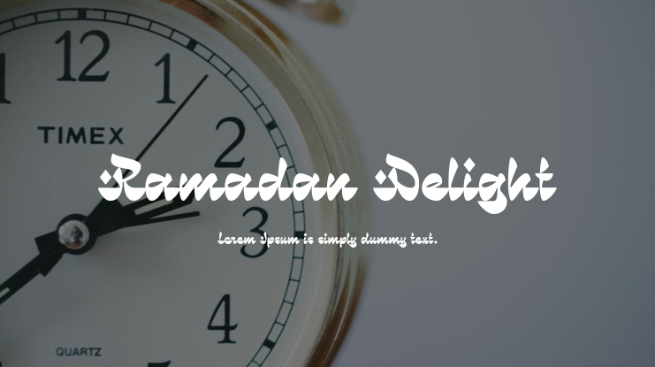 Ramadan Delight Font