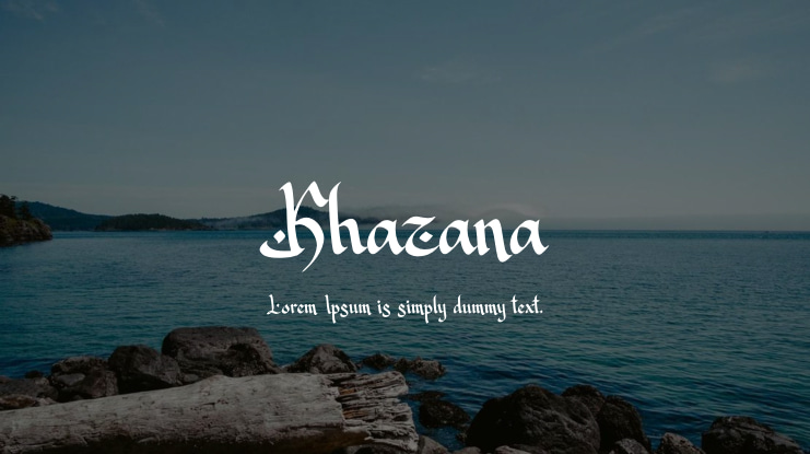 Khazana Font