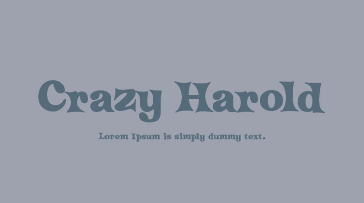 Crazy Harold Font