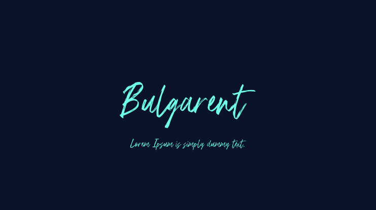 Bulgarent Font